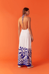 Vestido Cropped Linho Estampa Ombrelone