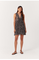 Vestido Bata Tule Estampa Búzios