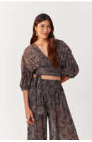 Blusa Tule Estampa Búzios