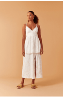 Vestido Cropped Saia Sobreposta