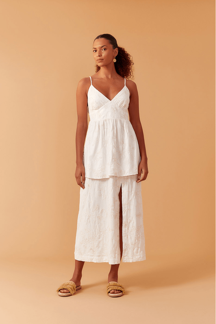 Vestido Cropped Saia Sobreposta