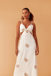 Vestido Cropped Bordado Lateral Vazada