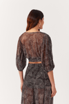 Blusa Tule Estampa Búzios