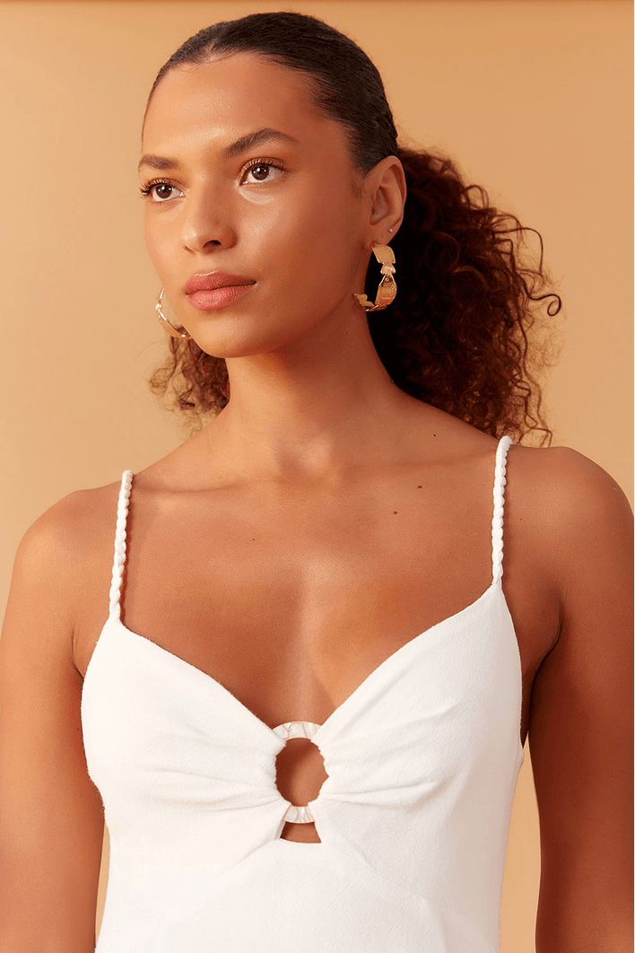 Vestido Cropped Detalhe Argola