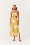 Vestido Cropped Linho Estampa Solare
