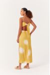 Vestido Cropped Linho Estampa Solare