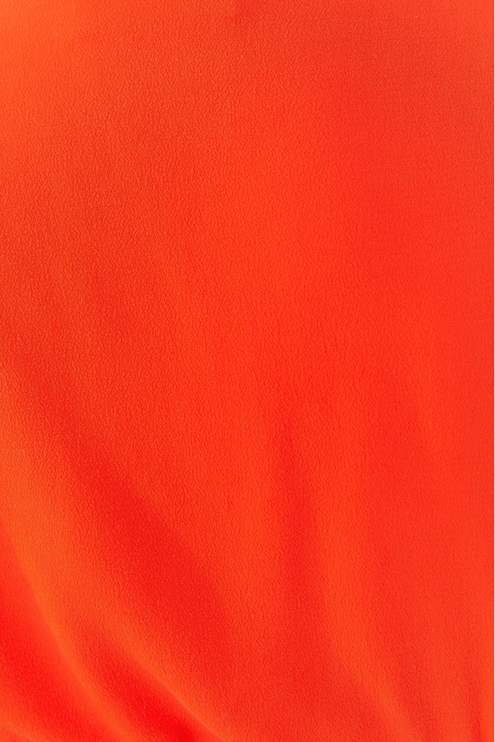 Blusa Crepe Franzida Com Amarração