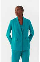 Blazer Linho Bolsos