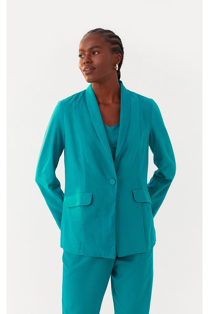 Blazer Linho Bolsos