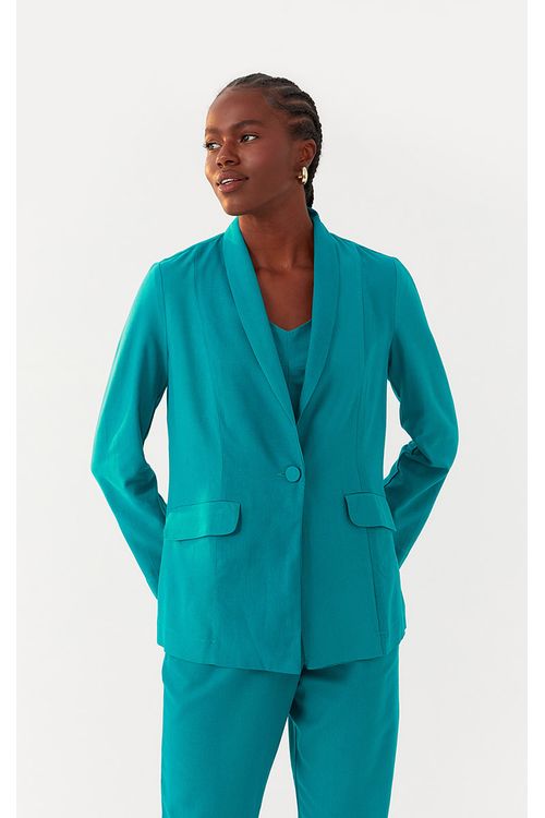 Blazer Linho Bolsos