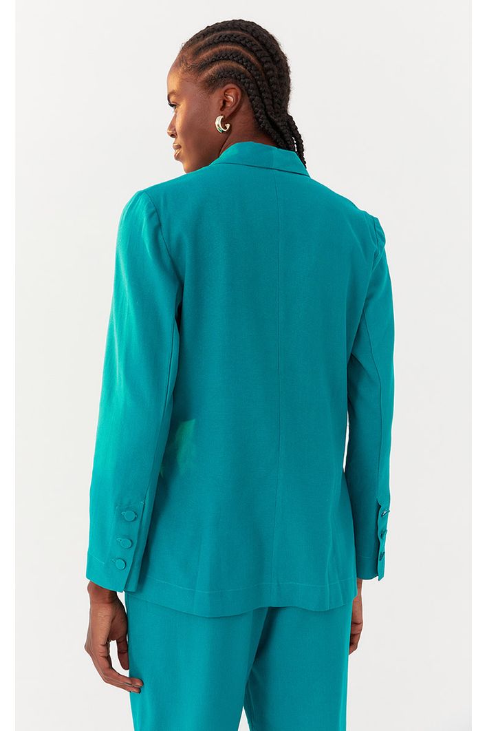 Blazer Linho Bolsos