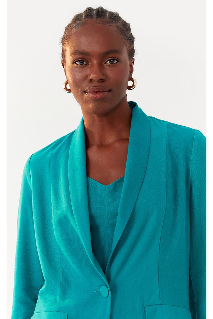 Blazer Linho Bolsos