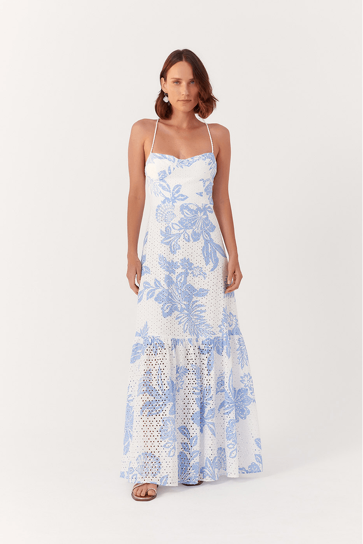 Vestido Longo Laise Estampa Refresco