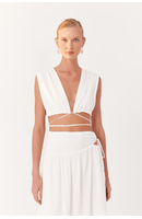 Blusa Crepe Franzida Com Amarração