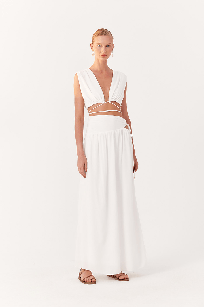 Blusa Crepe Franzida Com Amarração