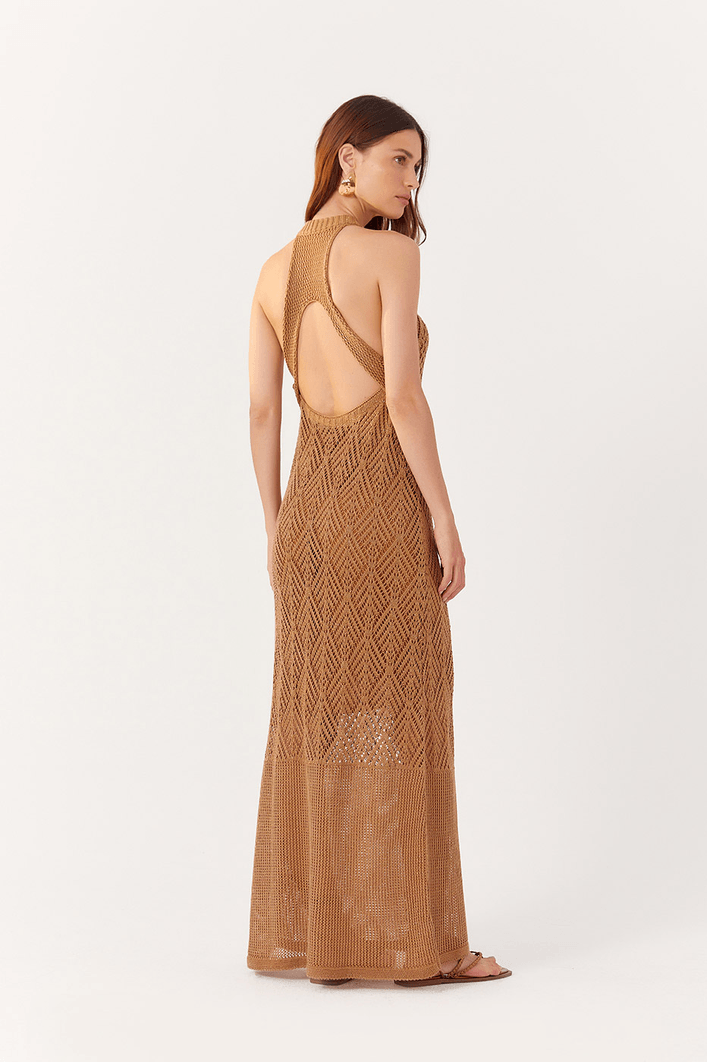 Vestido Tricot Longo Lurex