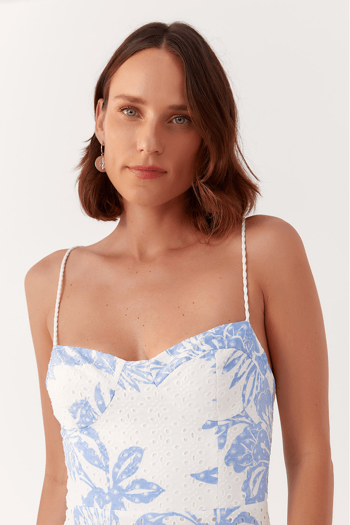 Vestido Longo Laise Estampa Refresco