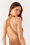 Vestido Tricot Longo Lurex