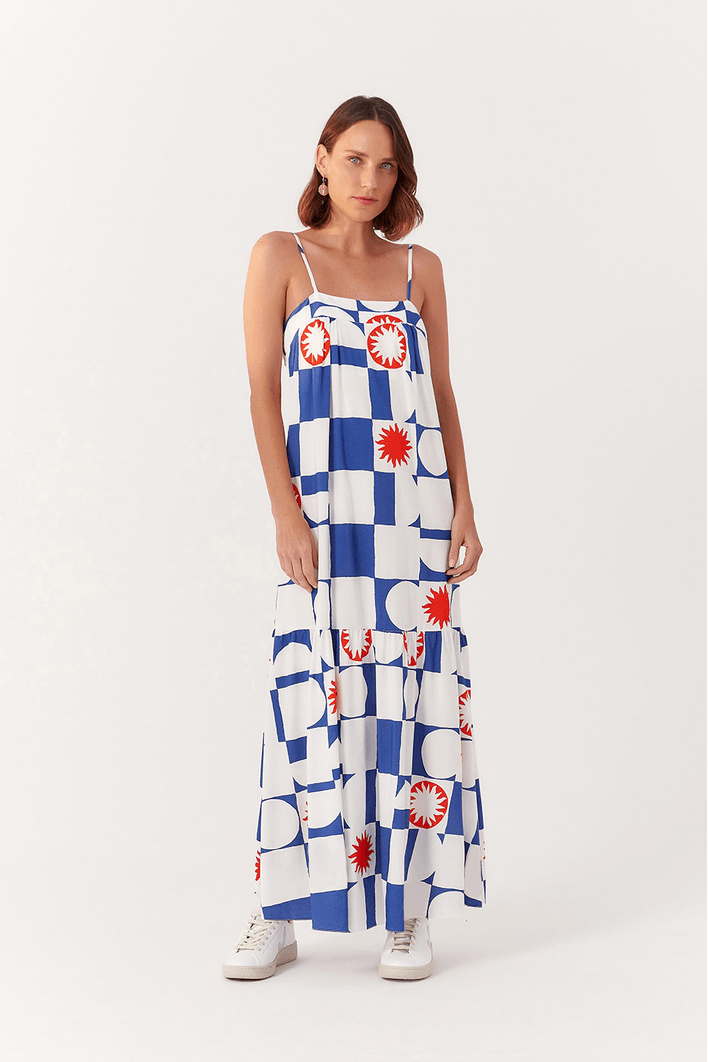 Vestido Cropped Estampa Dia de Sol