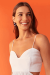 Vestido Linho Estampa Ombrelone