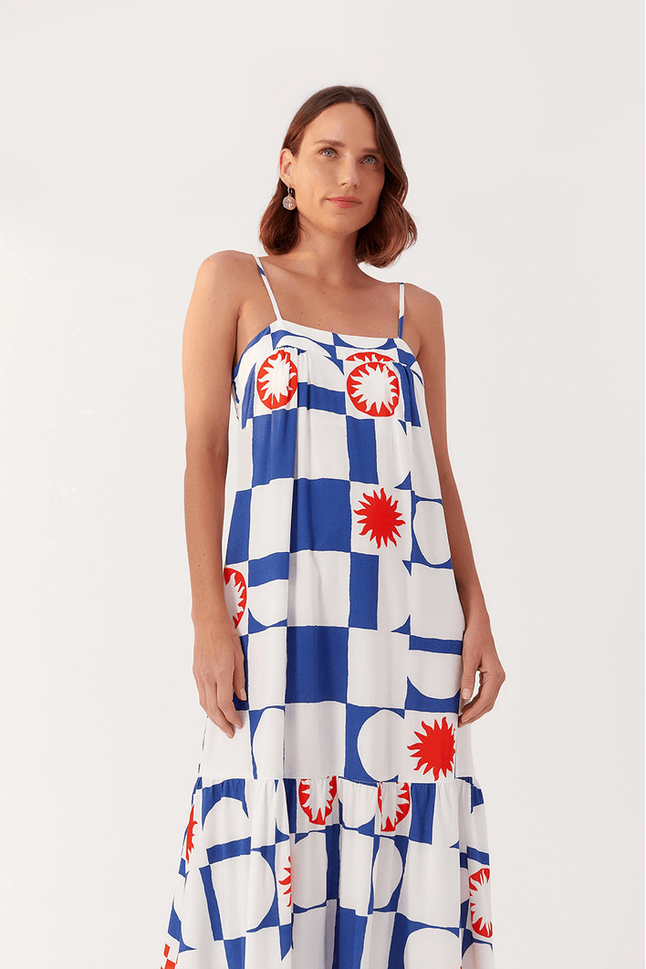 Vestido Cropped Estampa Dia de Sol