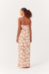 Vestido Longo Linho Estampa Coqueiral