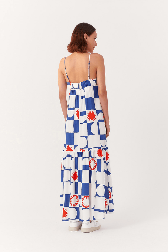 Vestido Cropped Estampa Dia de Sol