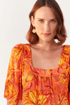 Vestido Lurex Estampa Frescor