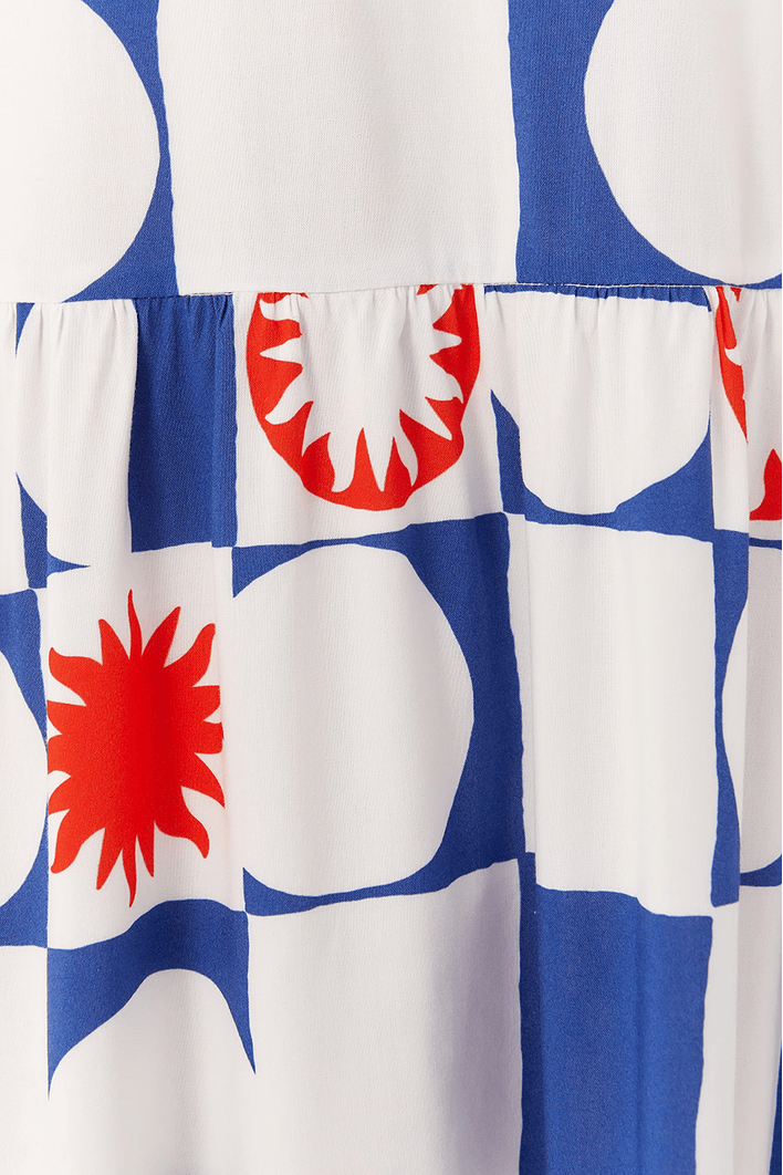 Vestido Cropped Estampa Dia de Sol