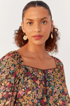Blusa Manga 3/4 Lurex Estampa Água Doce