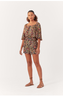 Short Lurex Estampa Água Doce