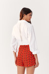 Short Cetim Estampa Concharia