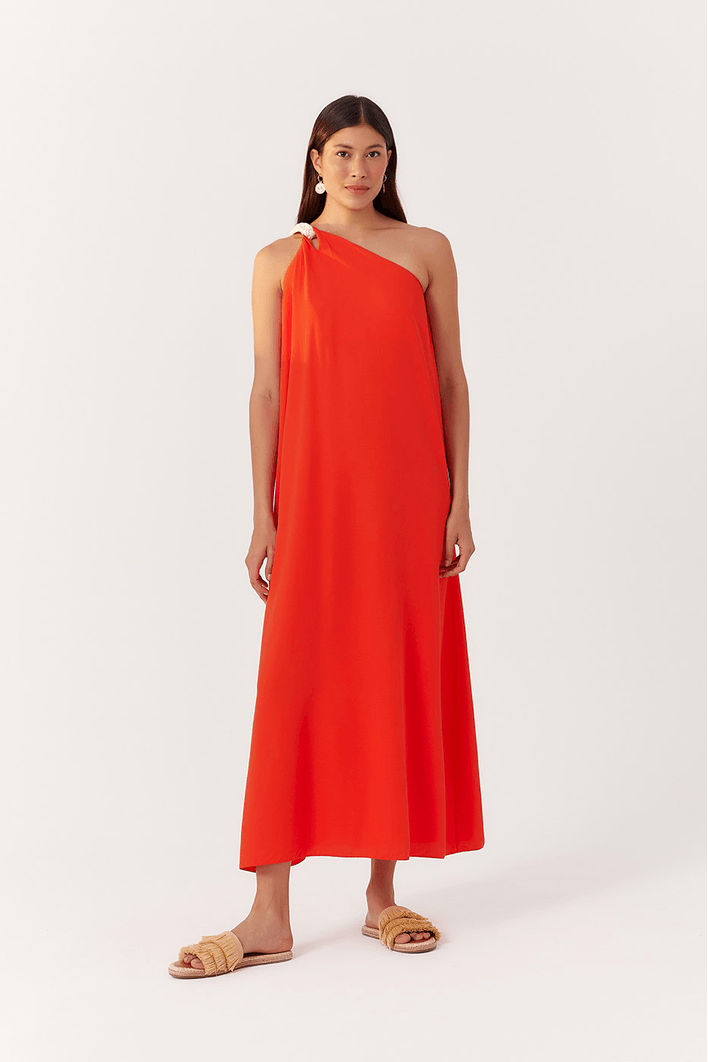 Vestido Cropped Alça Cadarço Trançado
