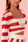 Blusa Cropped Tricot Listrada