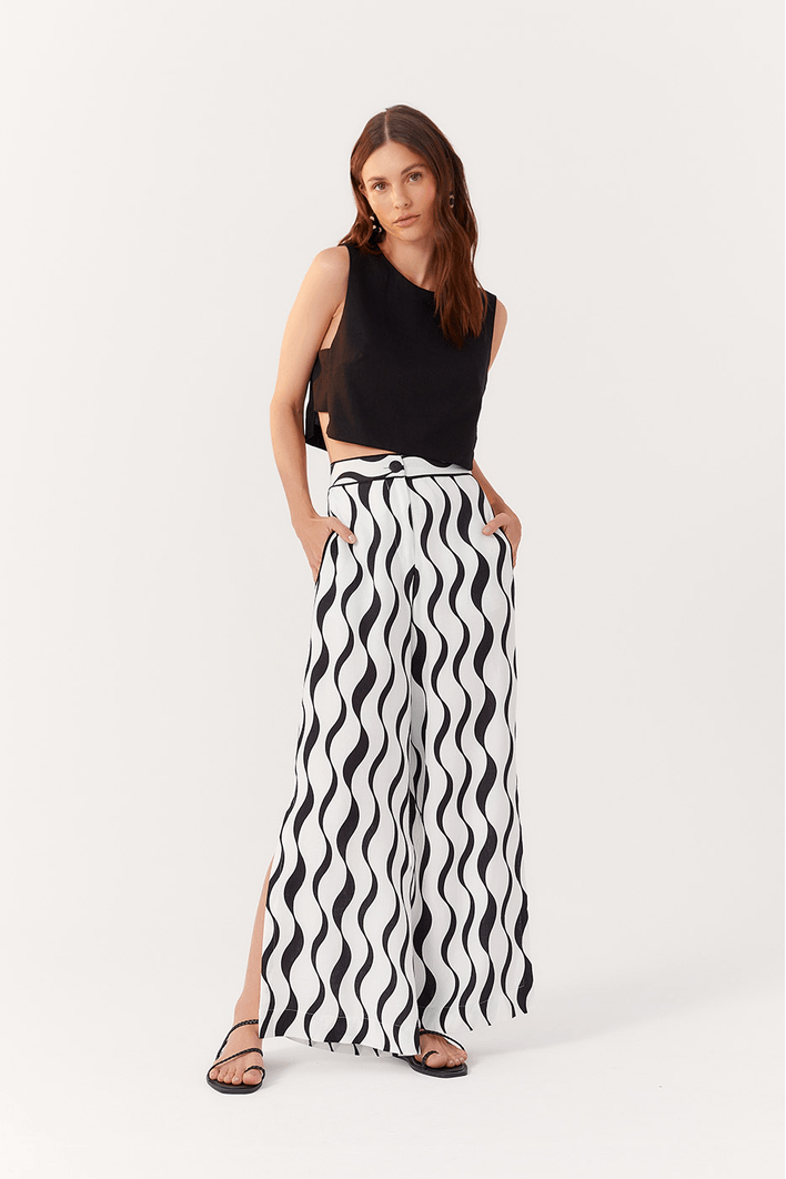 Blusa Linho Geométrica