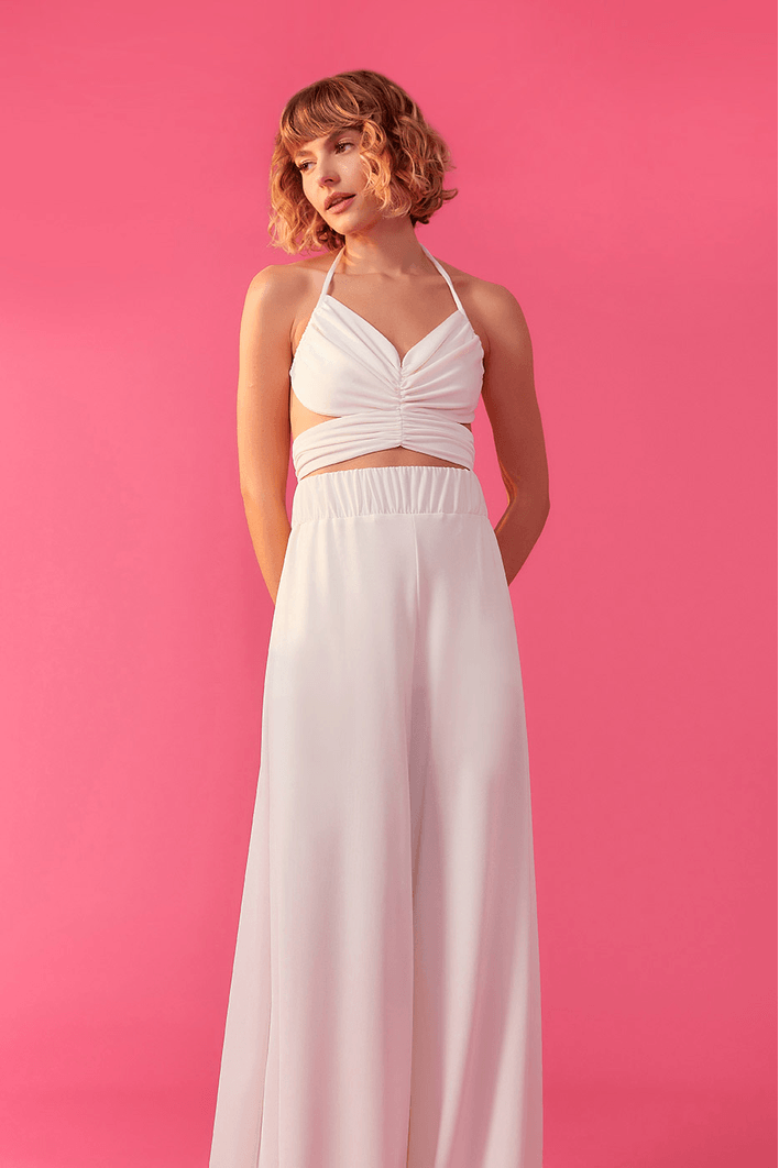 Calça Pantalona Jersey