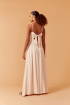 Vestido Longo Lurex Busto Franzido