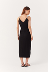 Vestido Linho Midi Transpassado