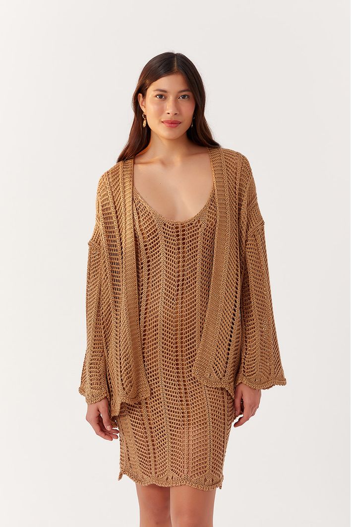 Sobreposição Tricot Lurex