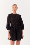 Vestido Laise Curto Com Manga