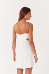 Vestido Curto Crepe Alça Metal