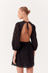Vestido Laise Curto Com Manga