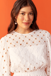 Vestido Laise Curto Com Manga