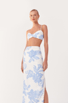 Saia Cropped Laise Estampa Refresco