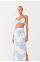 Saia Cropped Laise Estampa Refresco