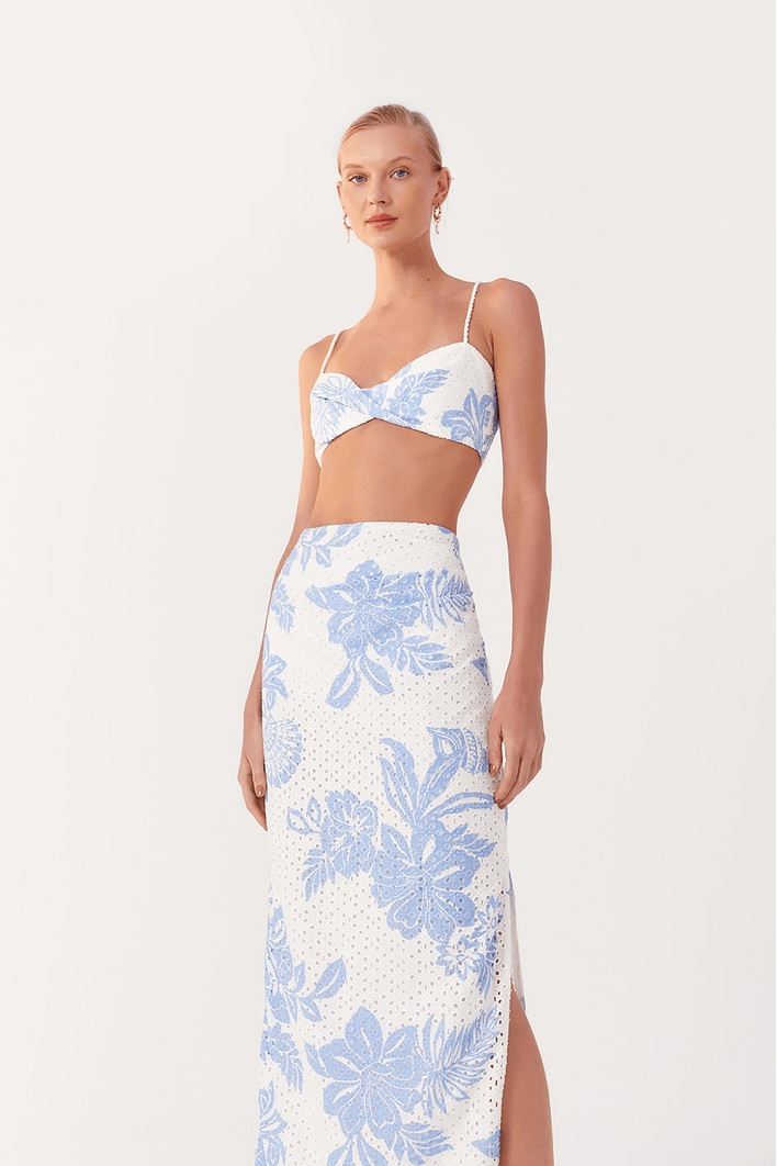 Saia Cropped Laise Estampa Refresco
