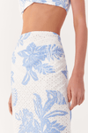 Saia Cropped Laise Estampa Refresco