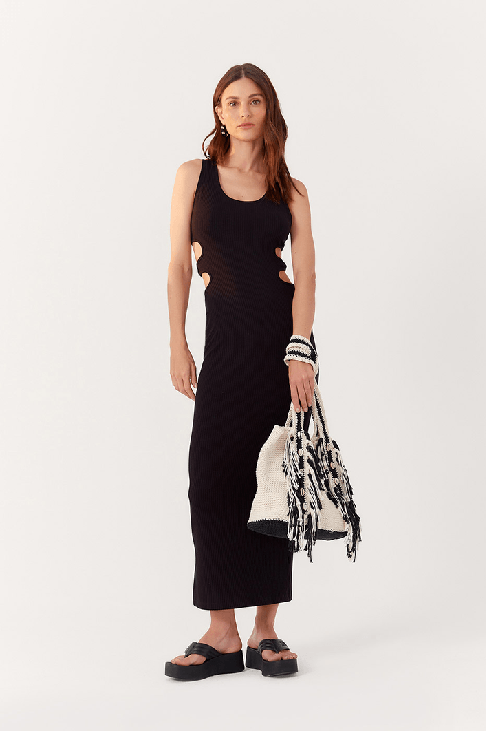Vestido Vazado Duplo