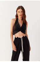 Blusa Linho Busto Torcido