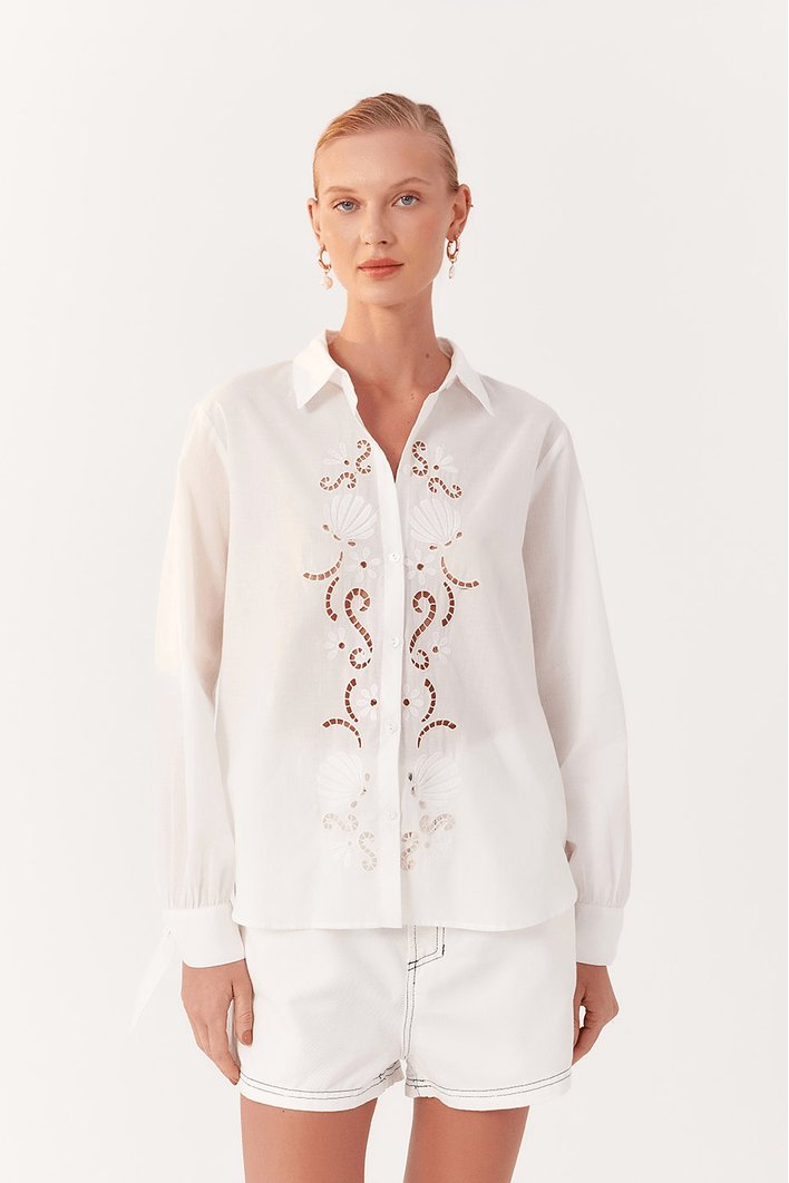 Camisa Algodão Bordado Rechilieu